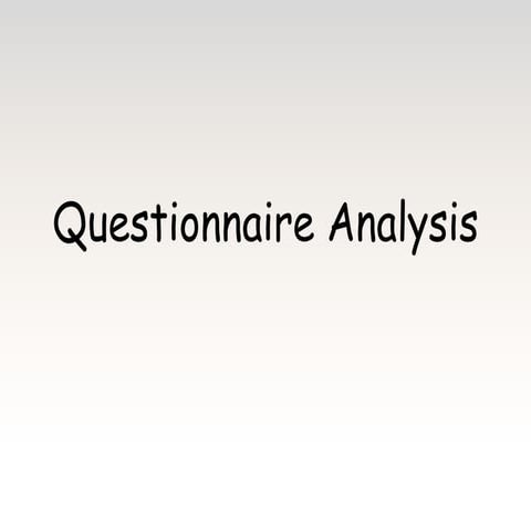 A level Media Showcase Questionnaire Results | PPT