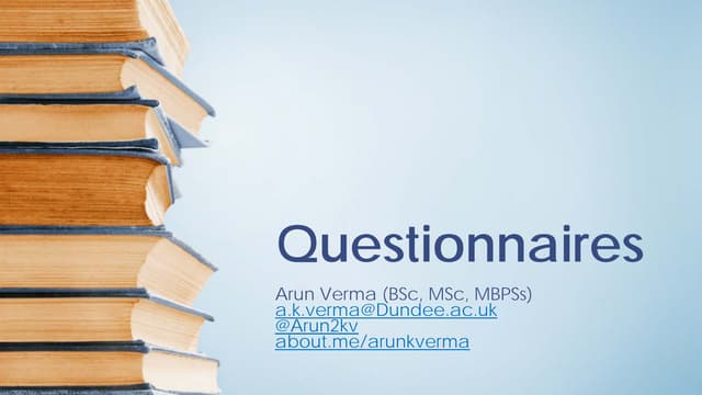 Questionnaires