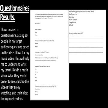 Questionnaires results