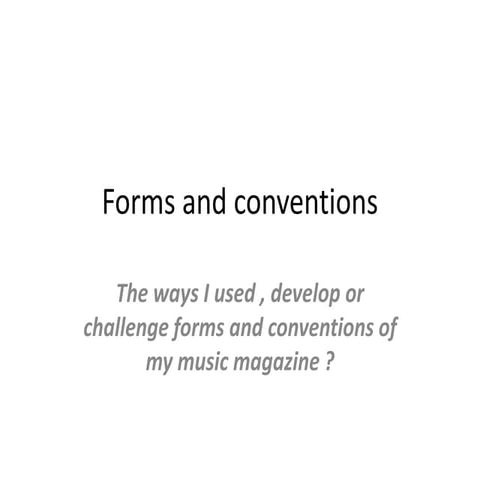  Question one 1 presentation