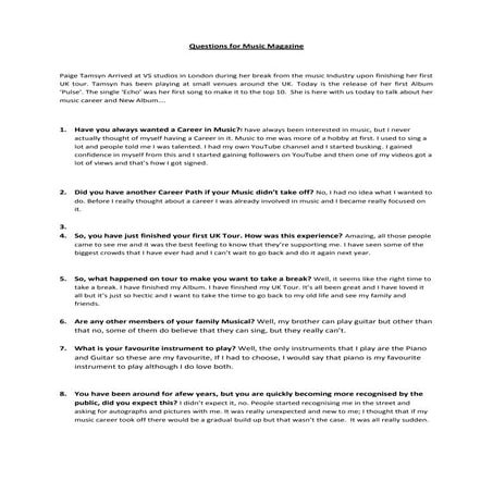 Interview questions | DOCX