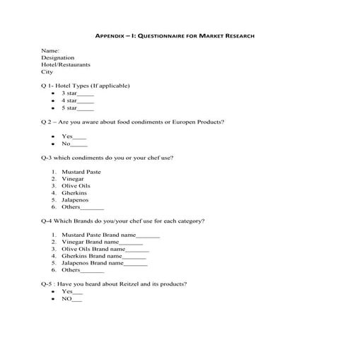 Q uestions for reitzel