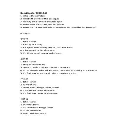 Questions for xxx 10.19