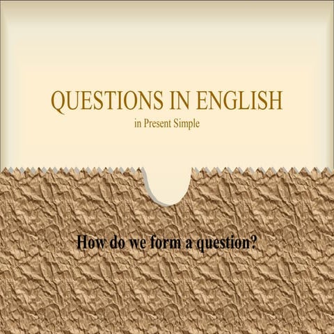Questions in english