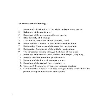 questions for peroidic examination (thorax)  december 2011