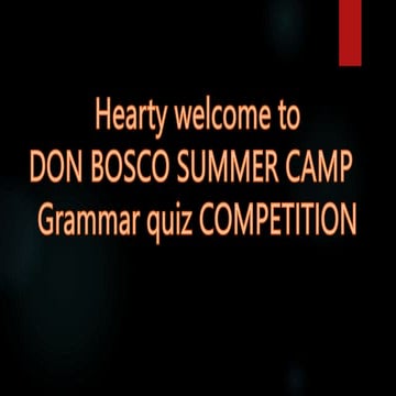 english grammar quiz for the school children