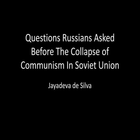 Questions russians asked