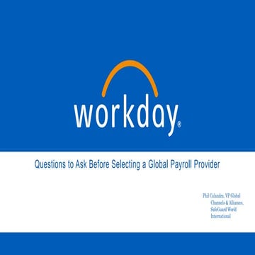 Questions to Ask Before Selecting a Global Payroll Provider