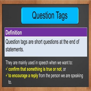 Question tag