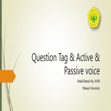 Question tag, Active & Passive Voice.pptx