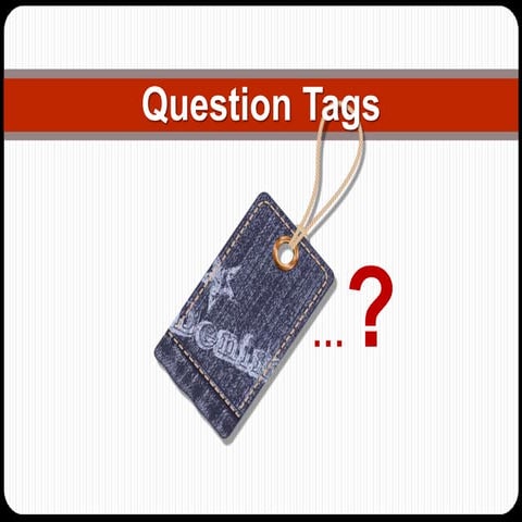Question Tags Exercise | PPTX