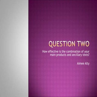 Question two