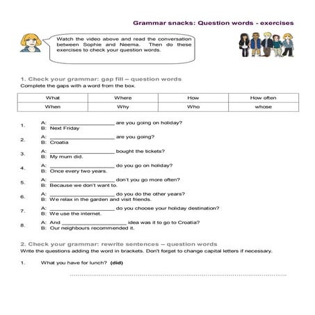 Question words 1 | PDF