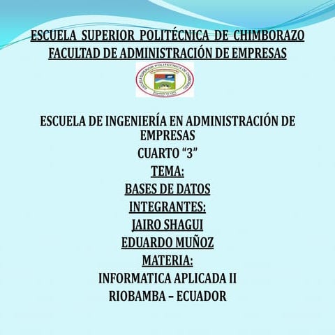 Qué es una base de datos