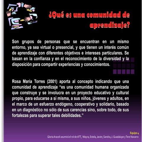 Comunidad de aprendizaje final | PPTX