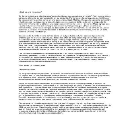 Qué es una historieta