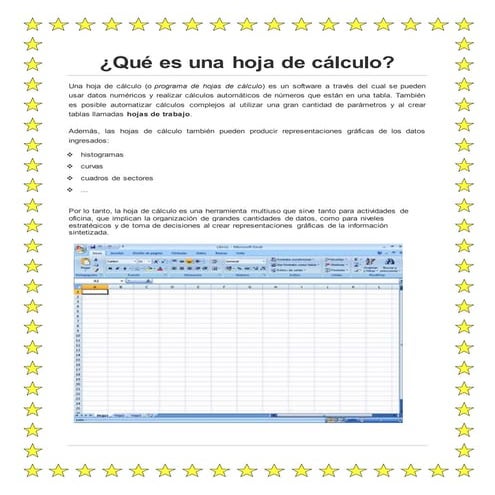 Hoja de cálculo