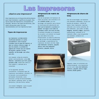 evolución de  las impresoras
