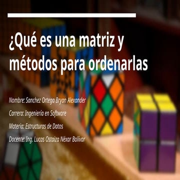 Introducción a las Matrices y Métodos para Ordenarlas en Ingeniería de ...