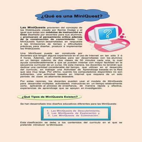 Qué es una mini quest