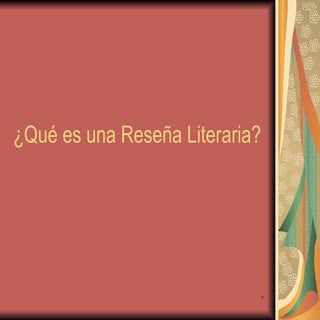 Qué es una reseña literaria