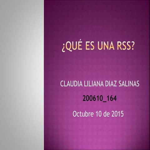 Qué es una rss