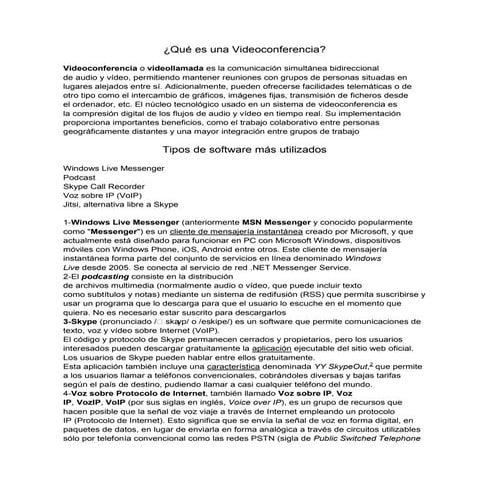 Qué es una videoconferencia