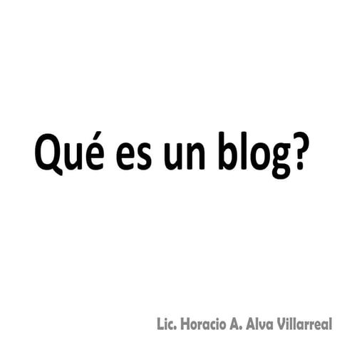 Que es un blog | DOCX