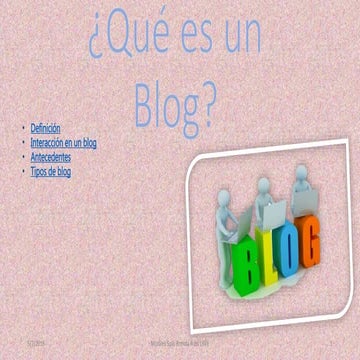 ¿Qué es un blog? | PPTX