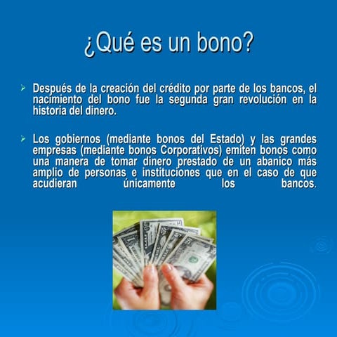 Qué es un bono