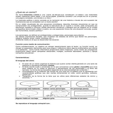 Qué es un comic