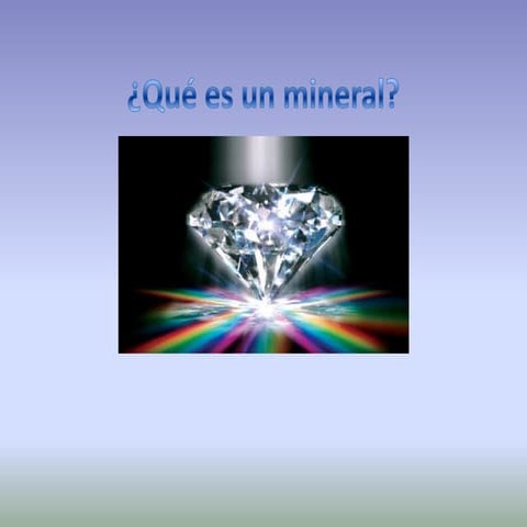 Qué es un mineral