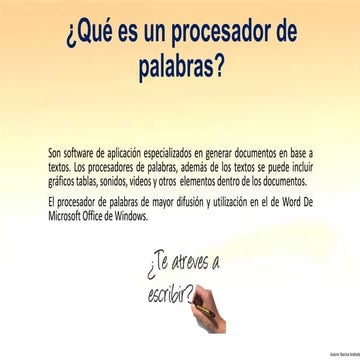 Qué es un procesador de palabras