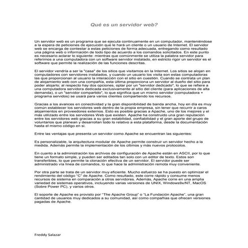 Qué es un servidor web