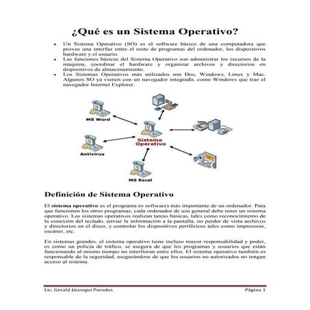 Qué es un sistema operativo