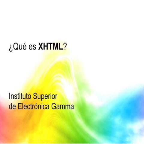 Qué es xhtml