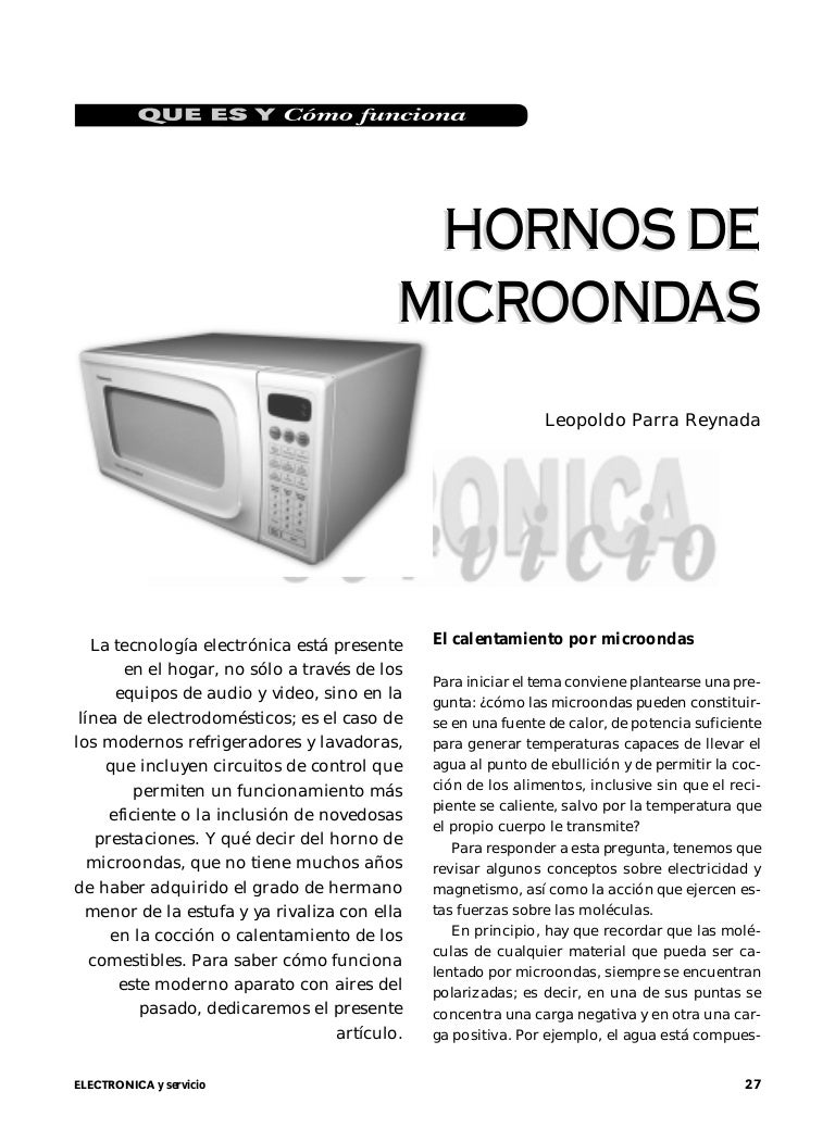 Qué es y cómo funciona microondas