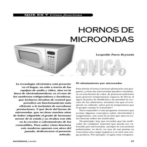 Qué es y cómo funciona microondas