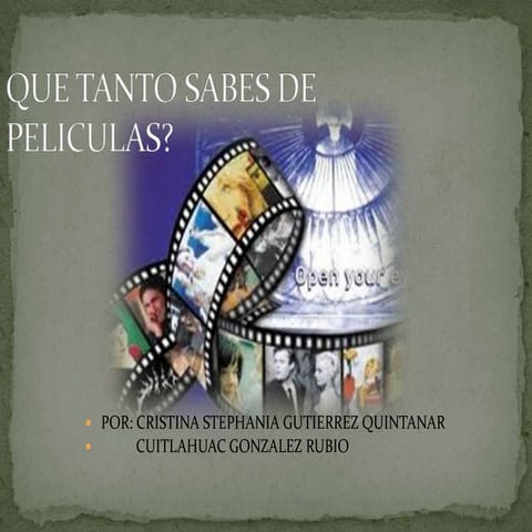 Que tanto sabes de peliculas