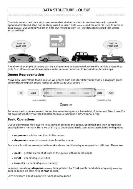 Queue in data structure | PDF