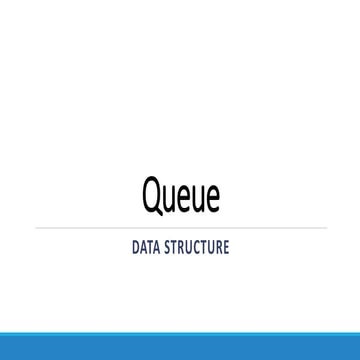 Queue-Data Structure | PPT