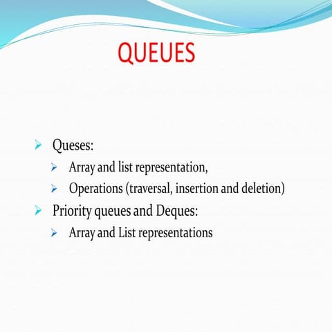 Queues.ppt | Programming Languages | Computing
