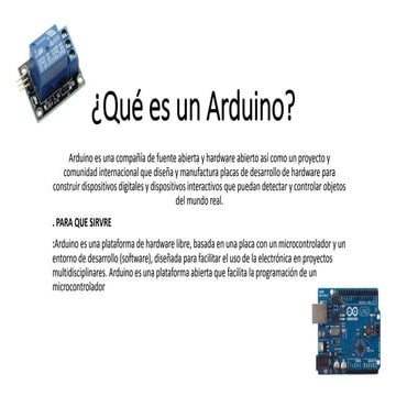 Qu e un arduino | PPTX