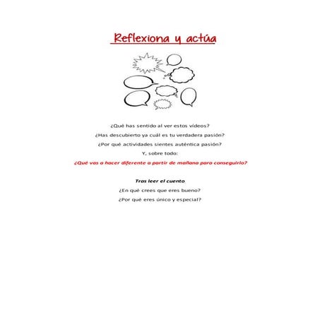 Reflexiones para el trabajo