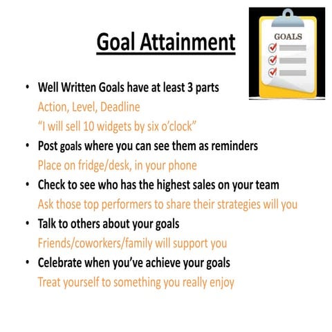 Quick Goal Attainment