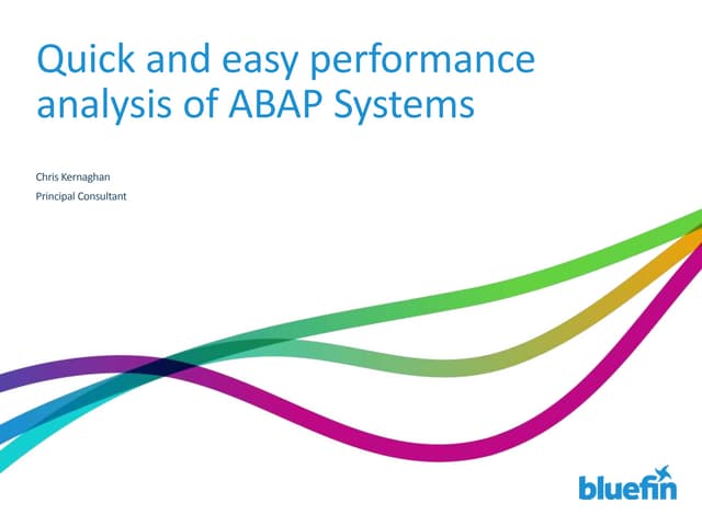 Quick and dirty performance analysis