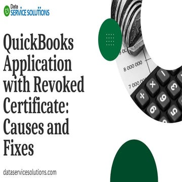 QuickBooks Application with Revoked Certificate Causes and Fixes .pdf