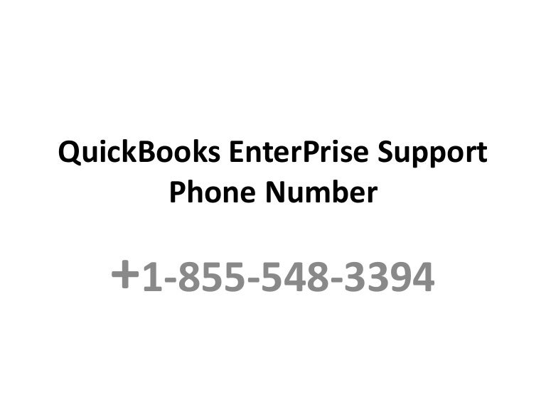 Quickbooks Enterprise Support Phone Number