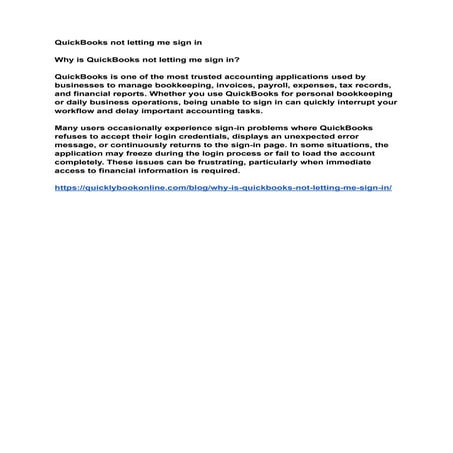Common Problems in the QuickBooks Desktop | PDF