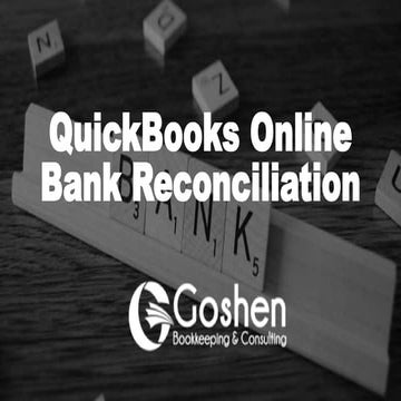 QuickBooks online: Bank Reconciliation 